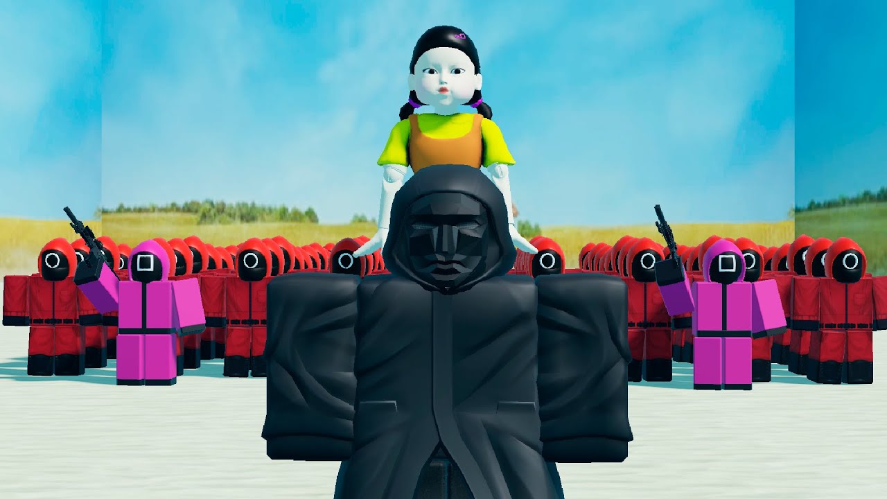Eu Trolei de Frontman no Round 6 do Roblox
