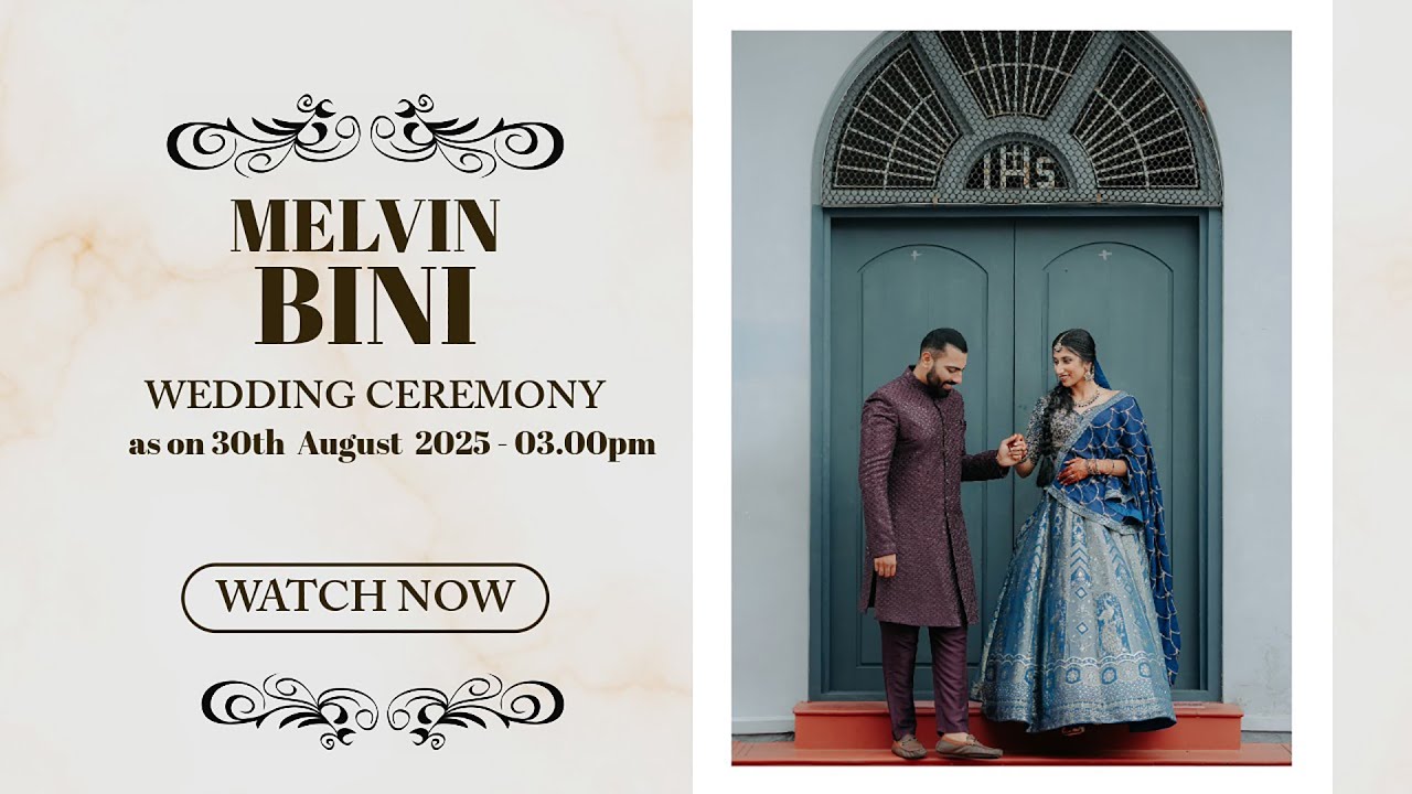 Wediing ceremony of  MELVIN and BINI