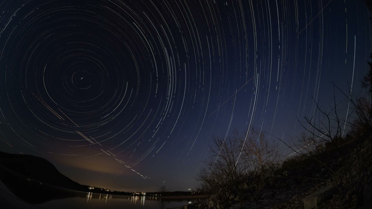 Table Rock Lake night sky time lapse captured at Cedar Hollow Resort in Galena, MO 3/13/26