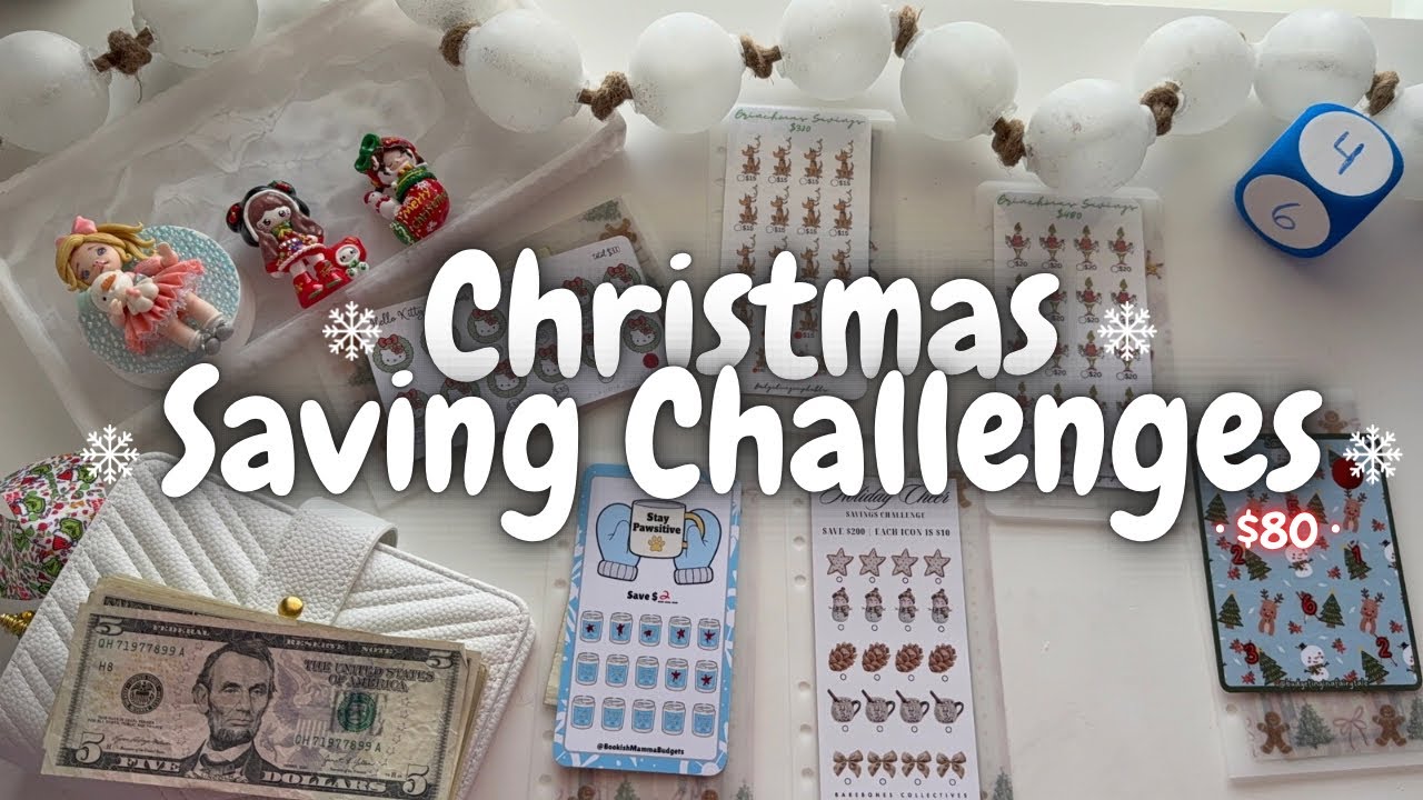 🎅🏽Christmas Saving Challenges |  $80✨