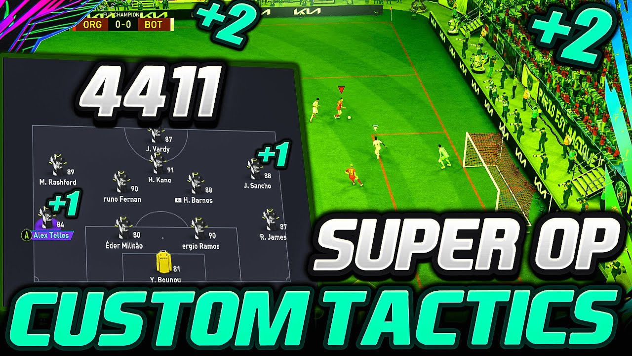 FIFA 21 | *SUPER OVERPOWERED* 4411 BEST CUSTOM TACTICS/INSTRUCTIONS (Post Patch) - ULTIMATE TEAM
