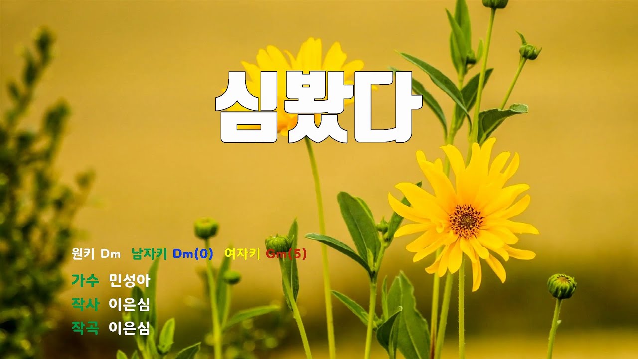 [은성 반주기] 심봤다 - 민성아