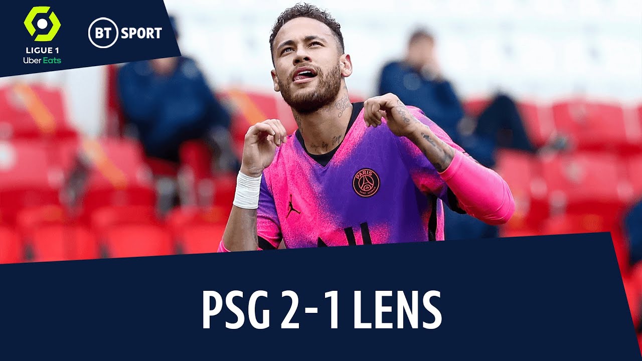 PSG vs Lens (2-1) | Neymar Stars As Parisians Maintain Title Push | Ligue 1 Highlights