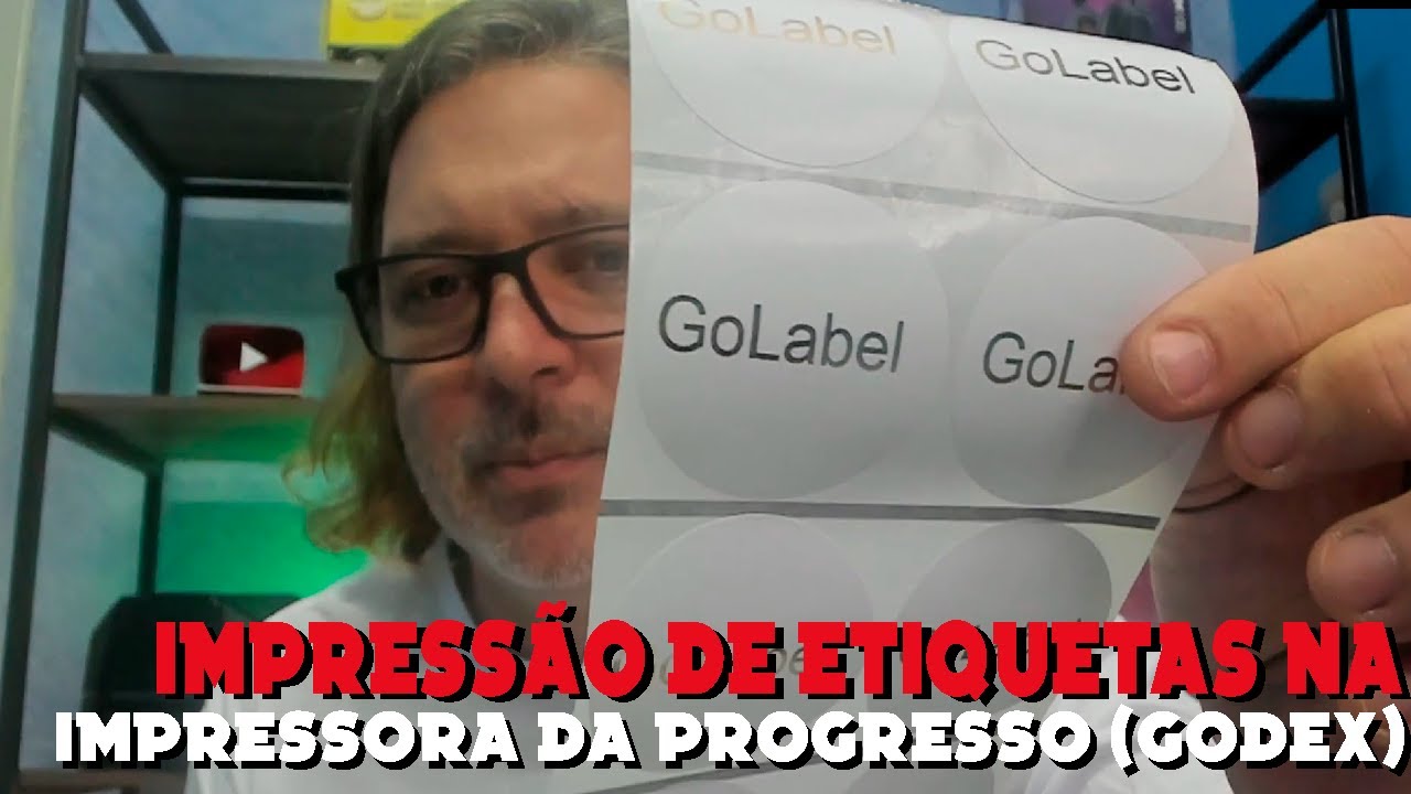 Impressão de Etiqueta Transparente na impressora da Progresso