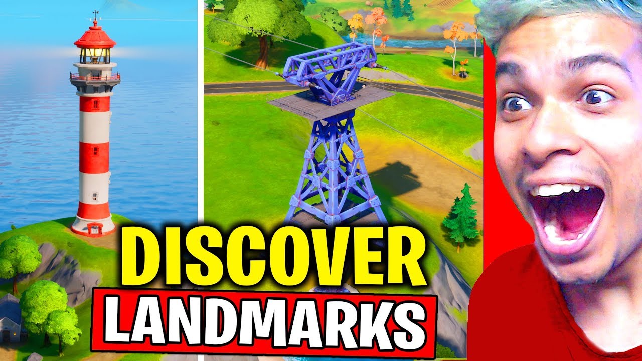 DISCOVER LANDMARKS (ALL 10 LOCATIONS) - NEW WORLD MISSION FORTNITE CHAPTER 2 SEASON 1 | TamashaBera