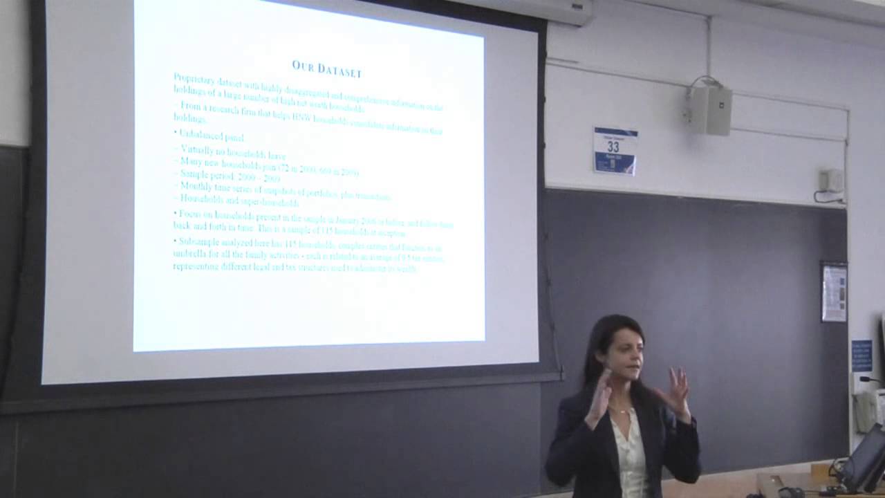 Enrichetta Ravina: Investment Strategies of the Rich