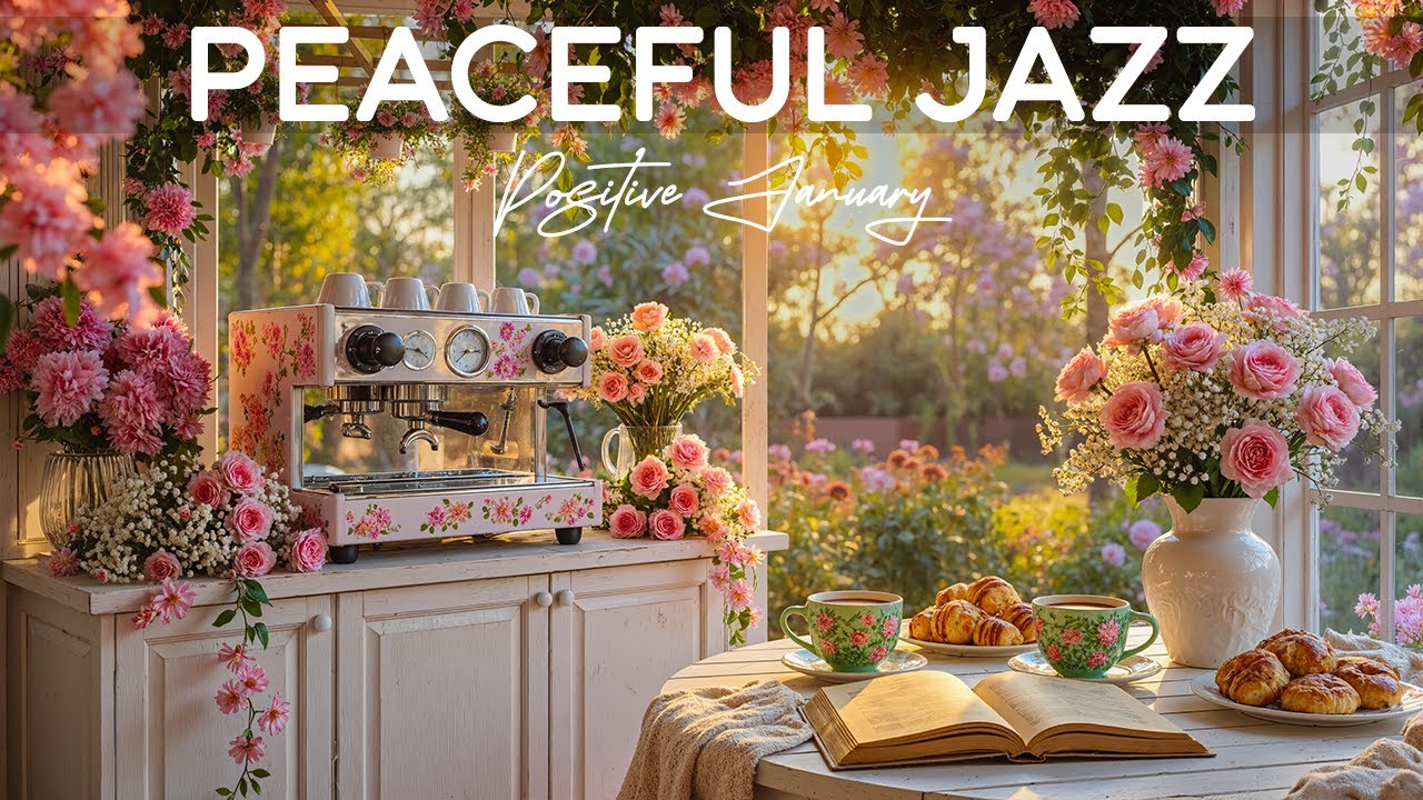 [ Peaceful Morning Living Coffee Jazz ] January Jazz & Positive Bossa Nova Piano for Ease Your Mind