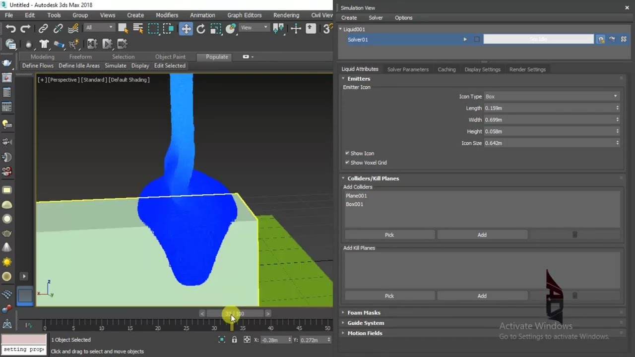 تصميم وتحريك الشوكولاته  على الماكس | 3ds Max  - Fluids  Simulation - Chocolate