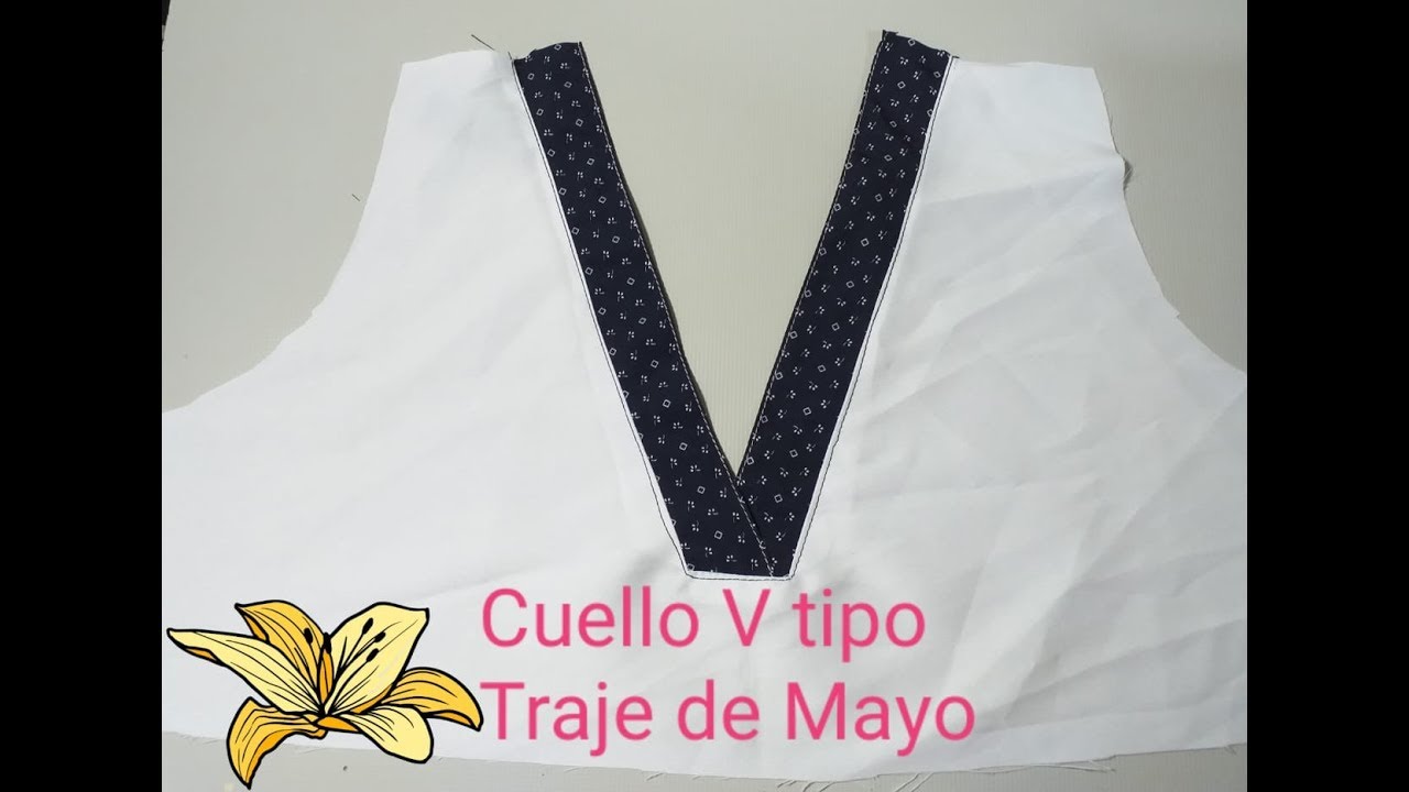Como Hacer Cuello en V Traje de Mayo