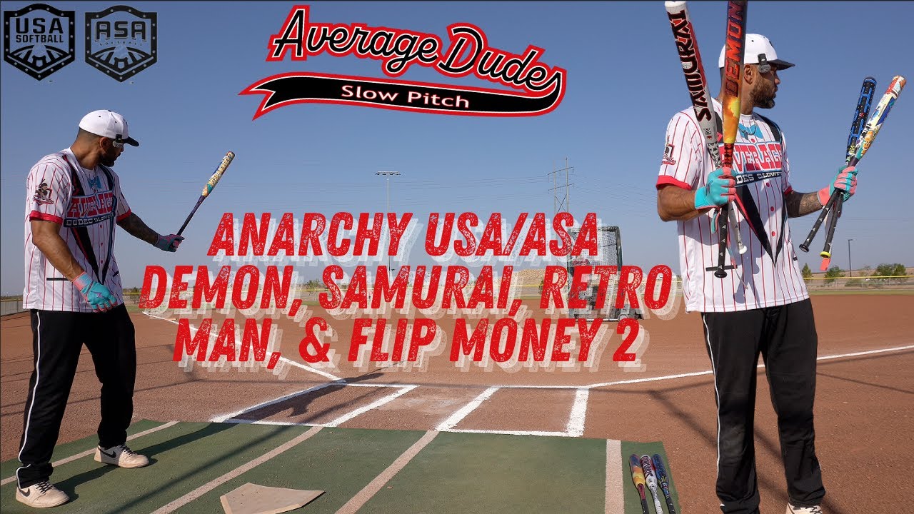 Anarchy Demon, Samurai, Retro Man и Flip Money 2 | Обзор USA/ASA Slowpitch Bat