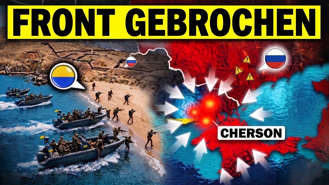 Putins Fluss-Linie COLLABIERT! Ukraine EROBERT 4 strategische Inseln