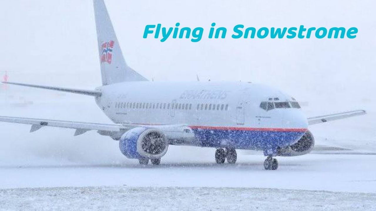 Flying in snowstrome from Montreal to Istanbul 