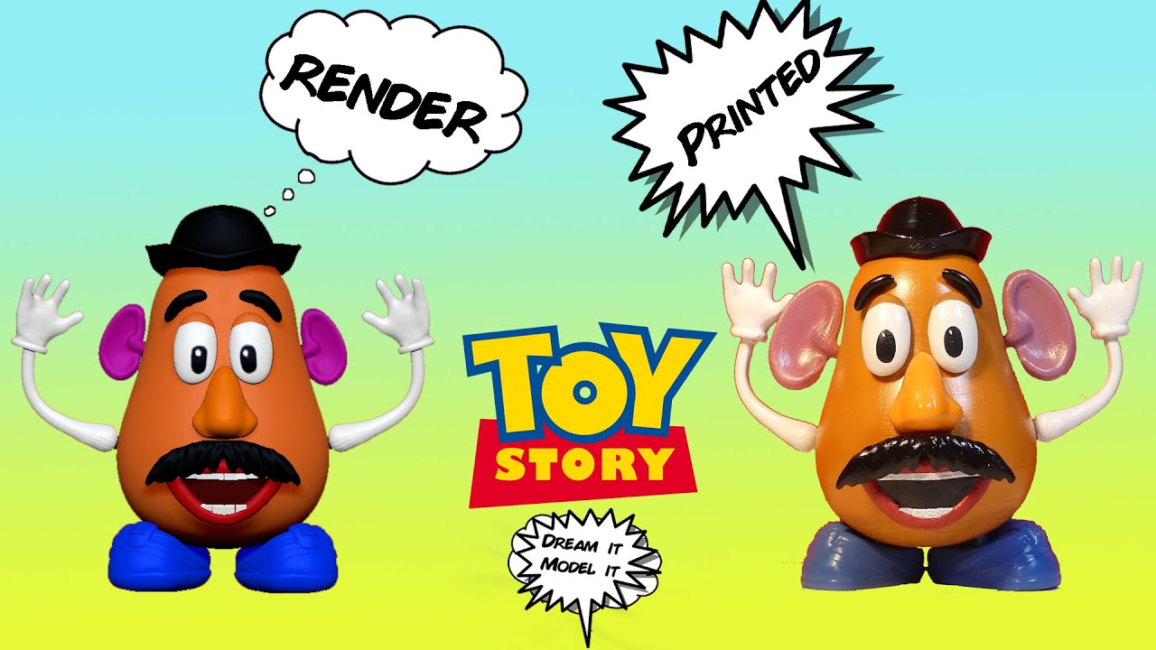 3D Model and Print of Mr. Potato Head [Toy Story]