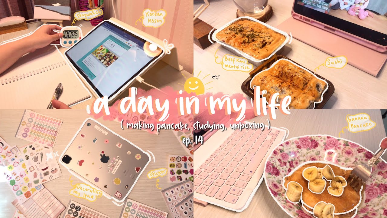 a day in my life ep.14 🌞 | making pancakes, studying, unboxing, | Indonesia