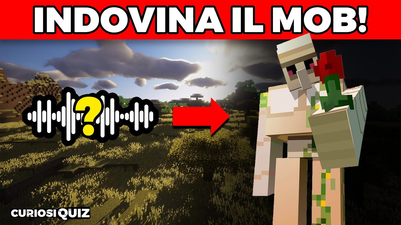 Indovina i MOB di MINECRAFT dal loro SUONO | Quiz Minecraft