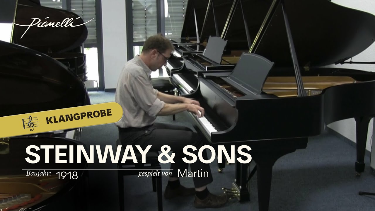 Wundersch&ouml;ner Steinway & Sons M-Fl&uuml;gel 🎹 Klangprobe und Jazz-Improvisation mit Martin #pianelli