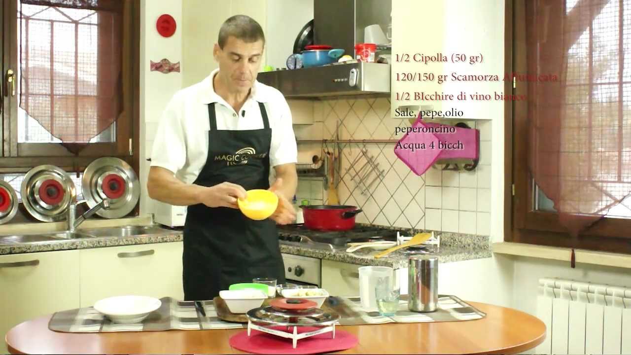 08 riso carciofi e scamorza fatto da Dario con magic cooker, coperchio magico
