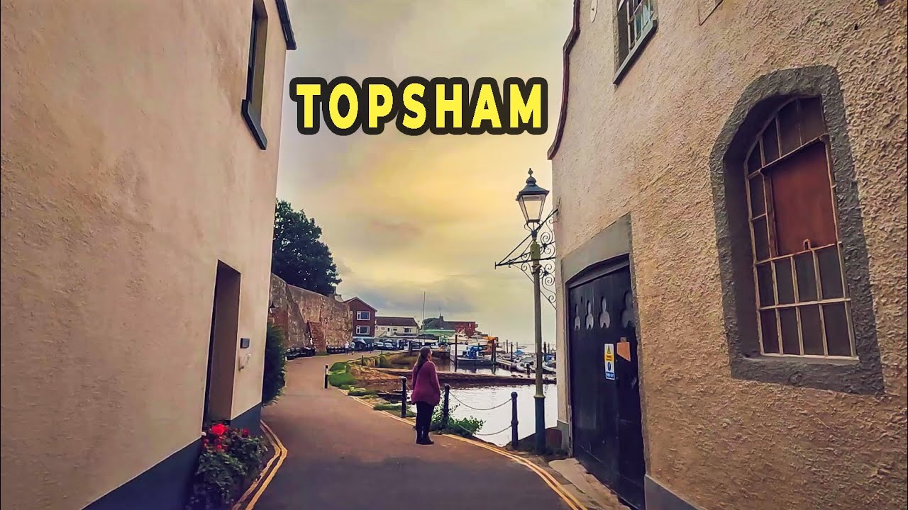 The posh houses of Topsham in Devon