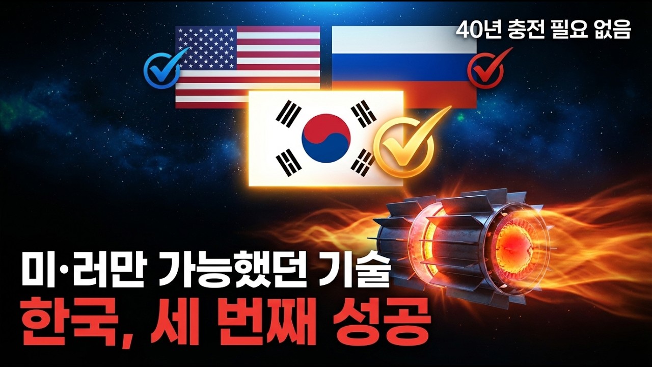 미국, 러시아만 가능했던 기술.. 대한민국이 세계 3번째로 해냈습니다