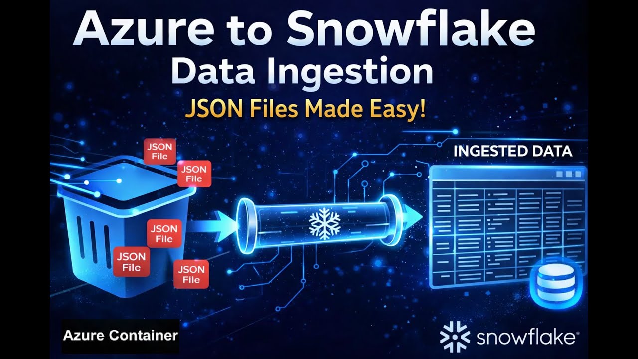 Azure to Snowflake Data Ingestion: Step-by-Step JSON Loading Guide
