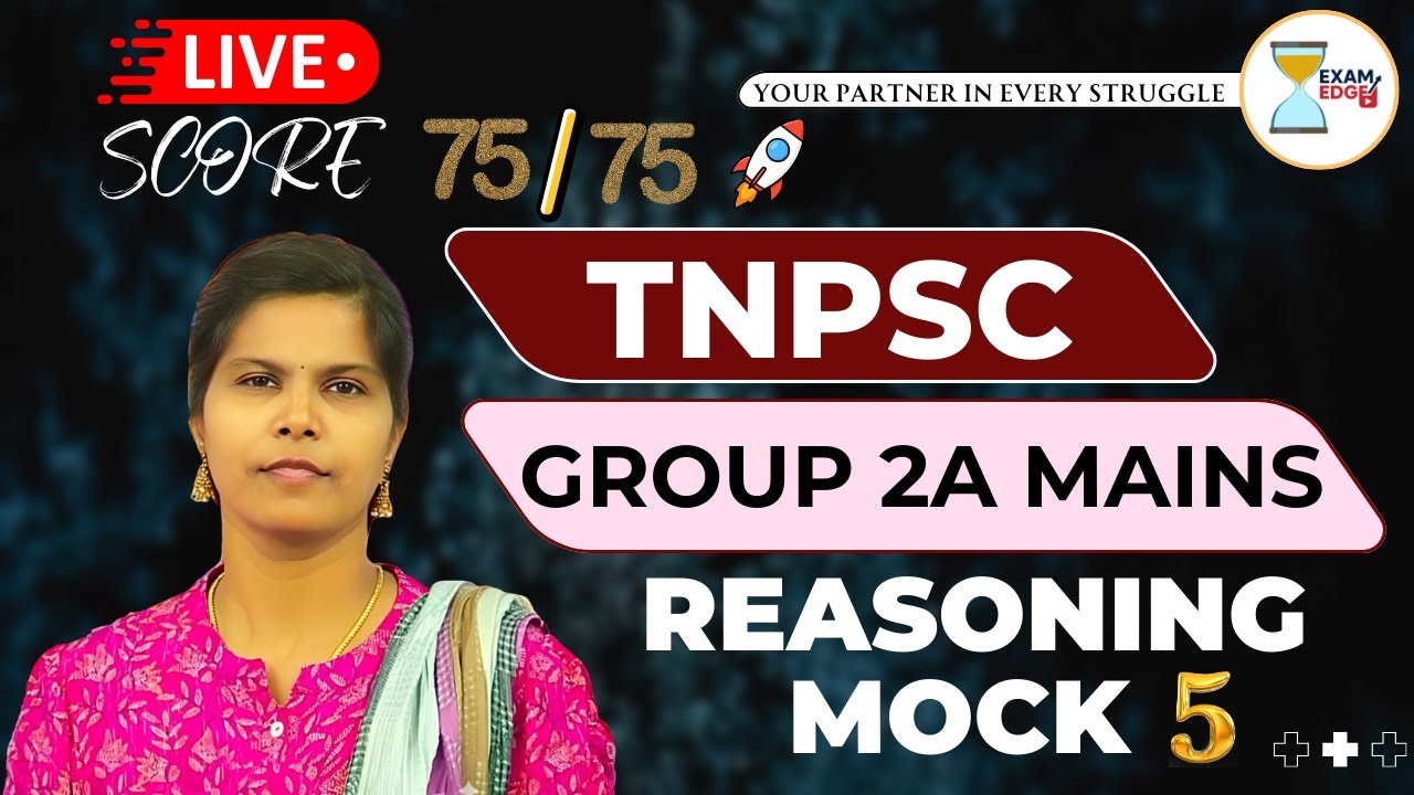 TNPSC Group 2A Mains Reasoning 2026 - Revision Mock 5 #tnpsc #group2amains #divyareasoning
