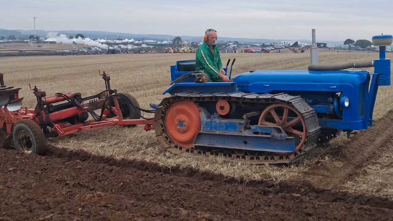Fordson e1a major County full-track crawler tractor 6 cyl conversion Southwell Ploughing Match 2025