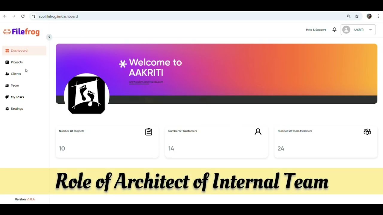 Filefrog | Role of Architect of Internal Team 🐸