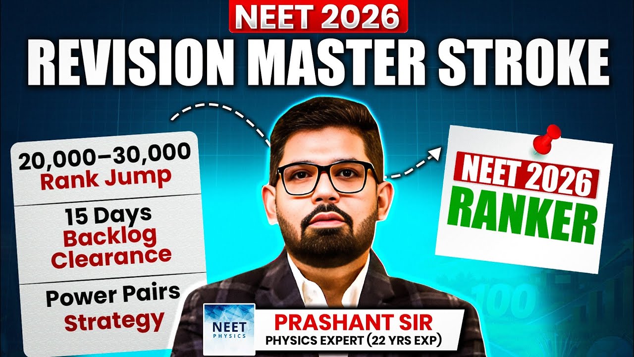 NEET 2026 Complete Revision Master Plan + Backlog clearance strategy