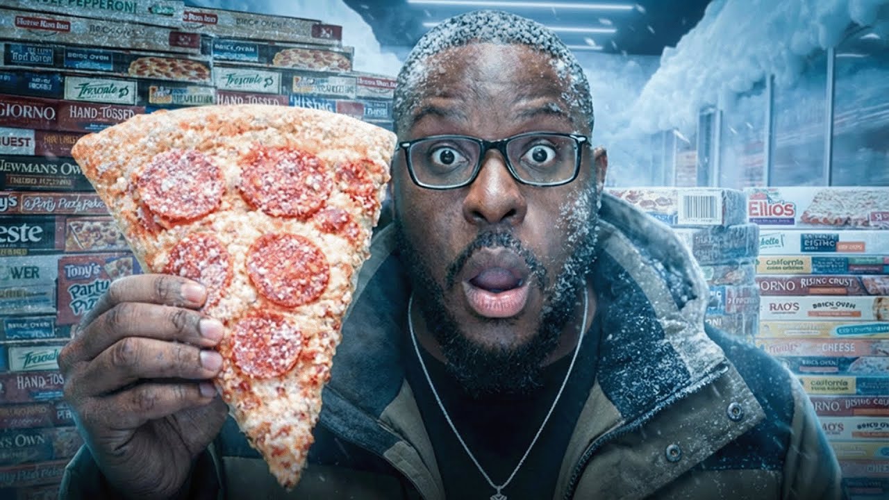 Eating EVERY frozen pizza!