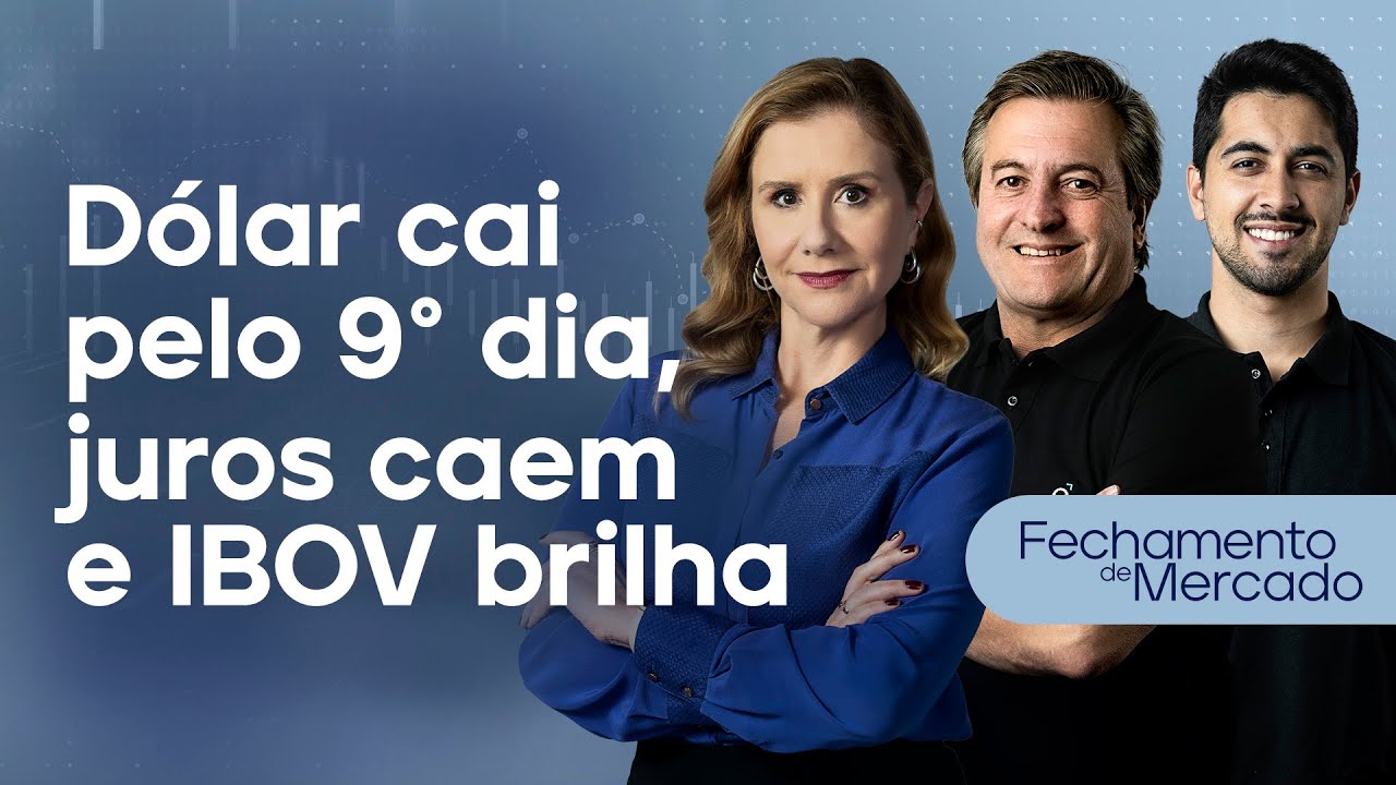 🔴 30/01/25 - DÓLAR CAI PELO 9° DIA, JUROS DERRETEM E IBOV BRILHA | Fechamento de Mercado