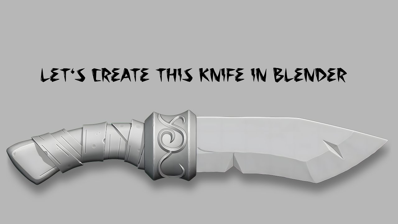Stylized Magnus's Knife Complete Modeling Tutorial in Blender 3.4