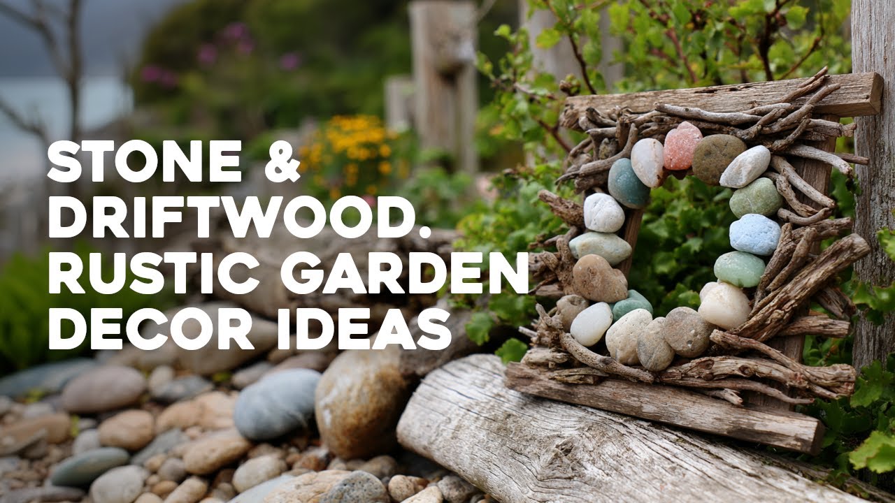 🌿 Rustic Garden Decor From Nature: Create Stunning DIY Art With Stones & Driftwood