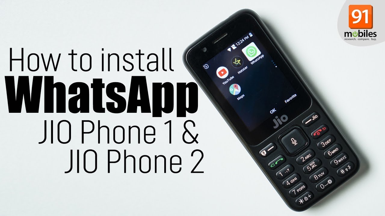 How to install WhatsApp on JIO Phone 1 & JIO Phone 2 [Hindi-हिन्दी]