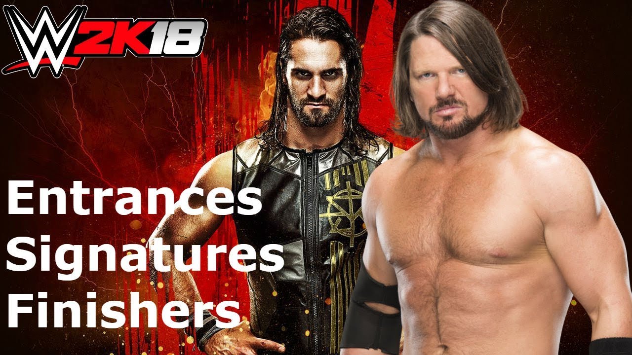 WWE 2K18 AJ Styles: Entrance/Signatures/Finishers