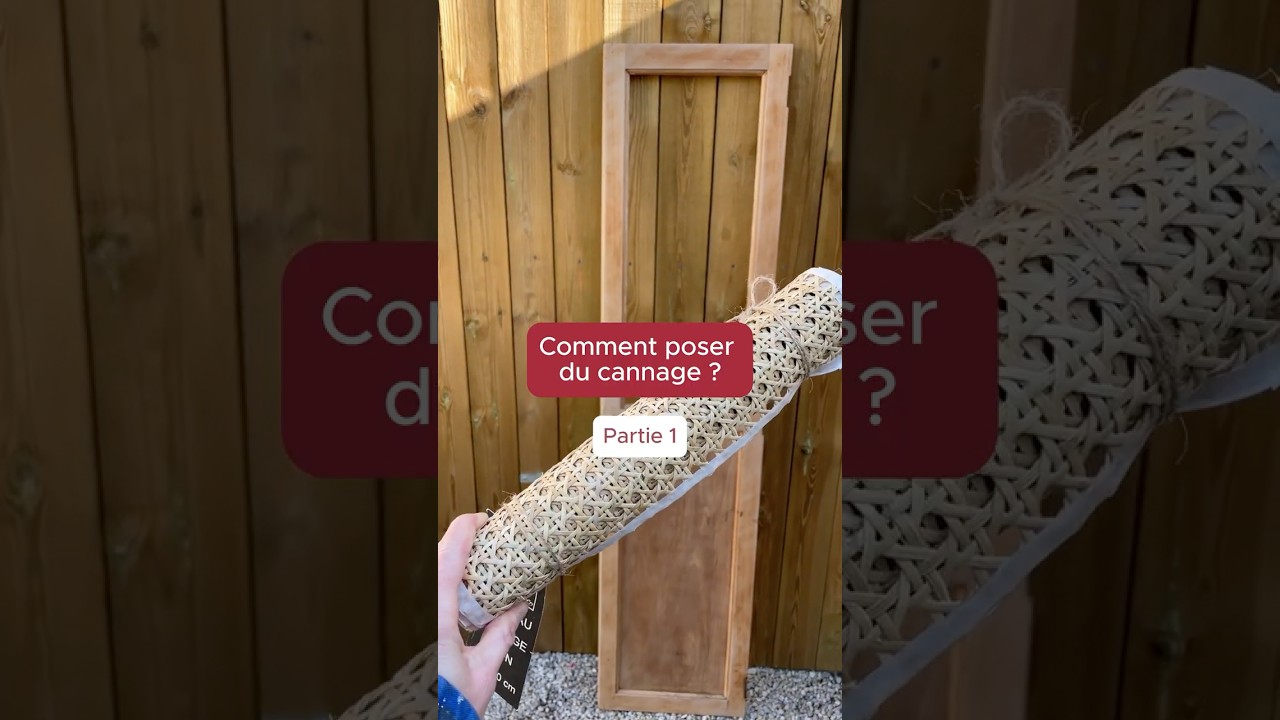 Comment poser du cannage en 60 secondes, les bases #shorts #upcycling #furnituremakeover