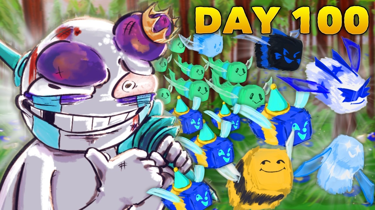 I Survived 5,000 Hours of Bee Swarm Simulator...