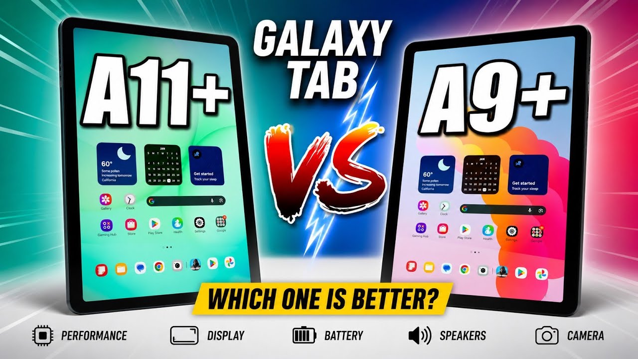 Samsung Galaxy Tab A11+ против Galaxy Tab A9+ | Что нужно знать!