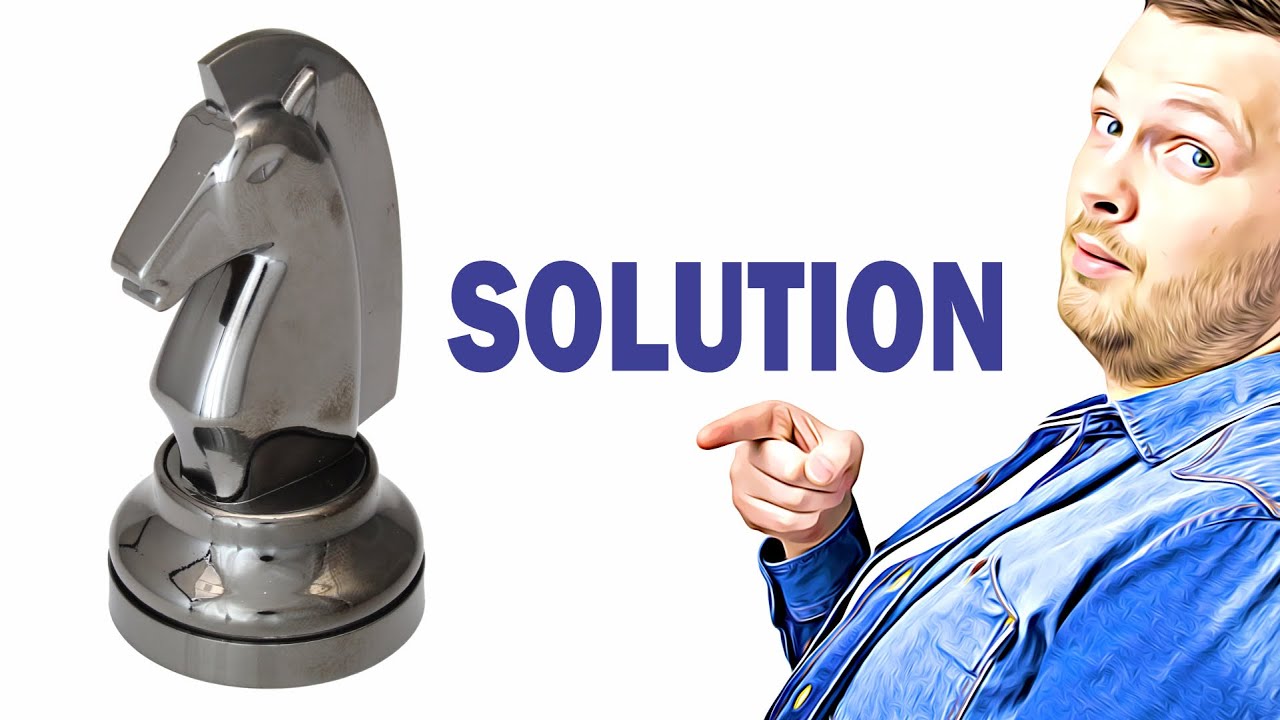 Chess Piece Knight from Hanayama - Solution