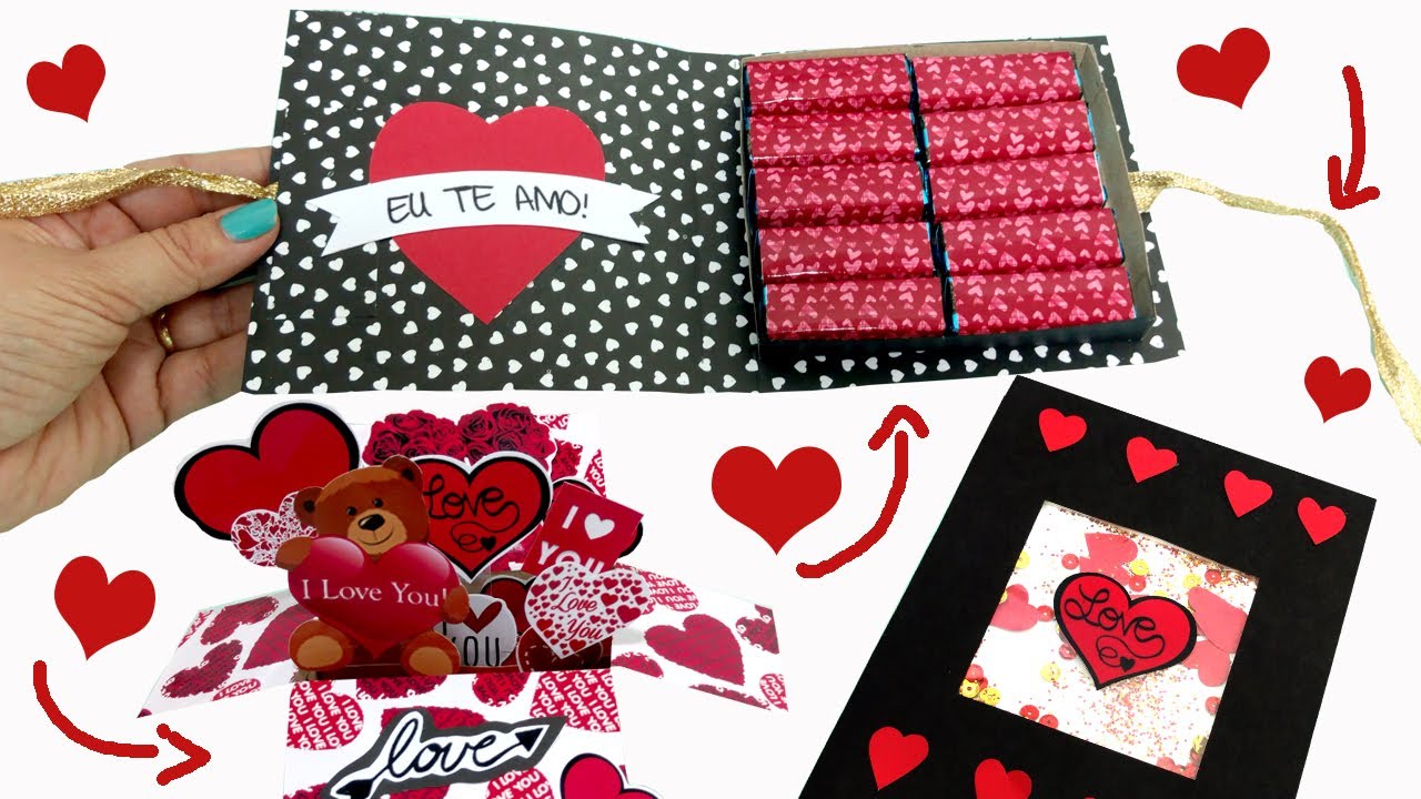 DIY - 3 IDEIAS para o DIA DOS NAMORADOS ft. Diy com Fabiana Nogueira - #DiaDosNamorados
