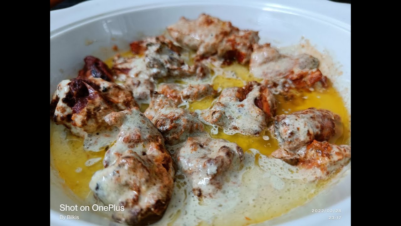 TANDOORI CHICKEN BARRA | RESTURANT STYLE CHICKEN BARRA WITH CREAMY BUTTER GRAVY |