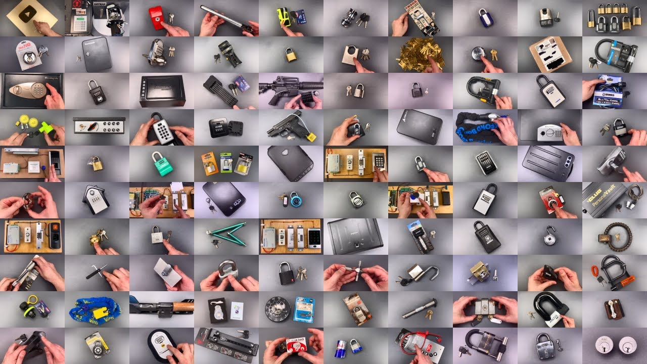 Playing 100 LockPickingLawyer intros and outros at the same time