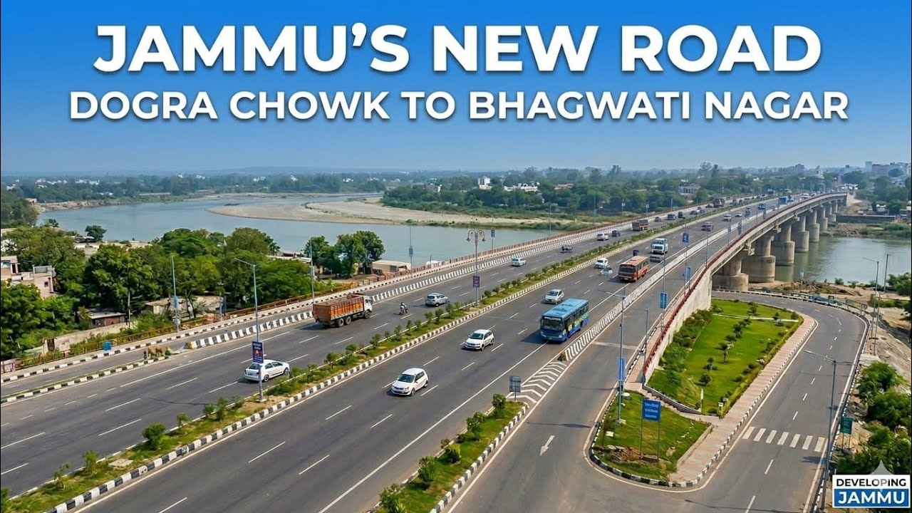 New Road of Jammu || #jammu #video #jammusmartcity #trending #ytvideo #road #tawiriver #jammukashmir