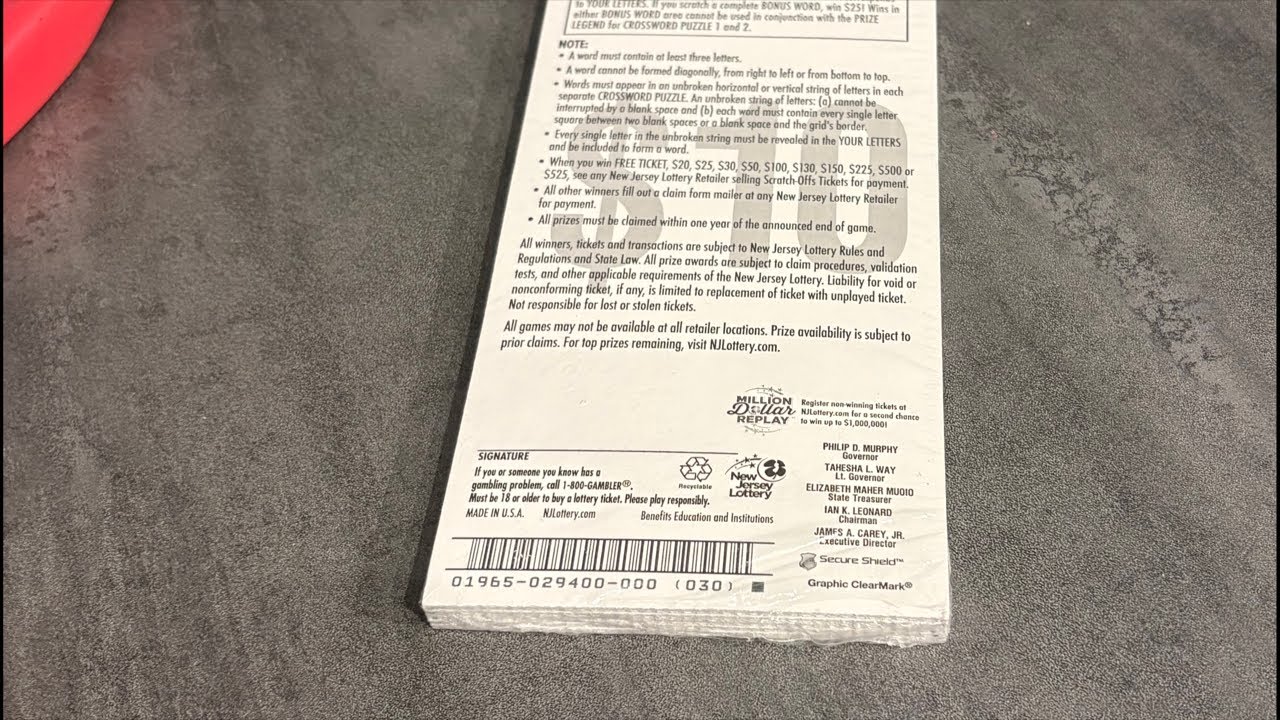 Entire Pack of $10 $250,000 Crossword - Friday Night Crossword Fun