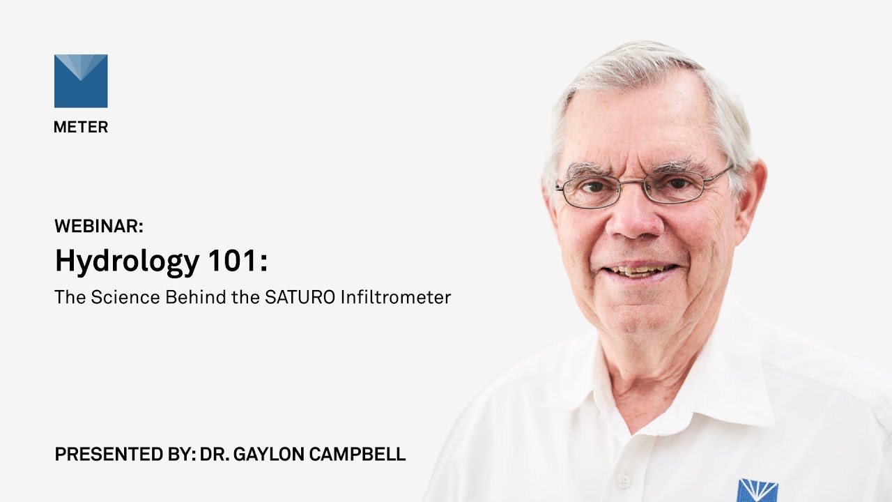 Webinar&mdash;Hydrology 101: The science behind the SATURO infiltrometer