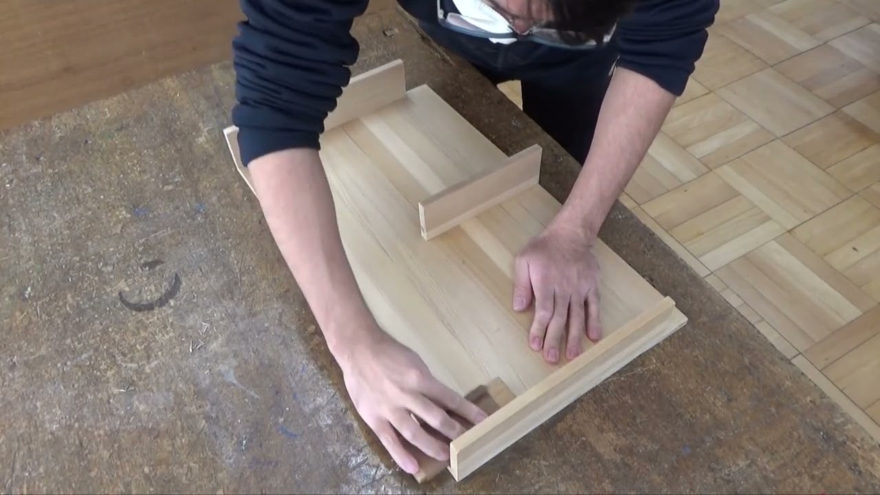 紙やすり（120番、＃120）を使っての仕上げと面取り（作業動画）中学校技術＜材料と加工の技術＞