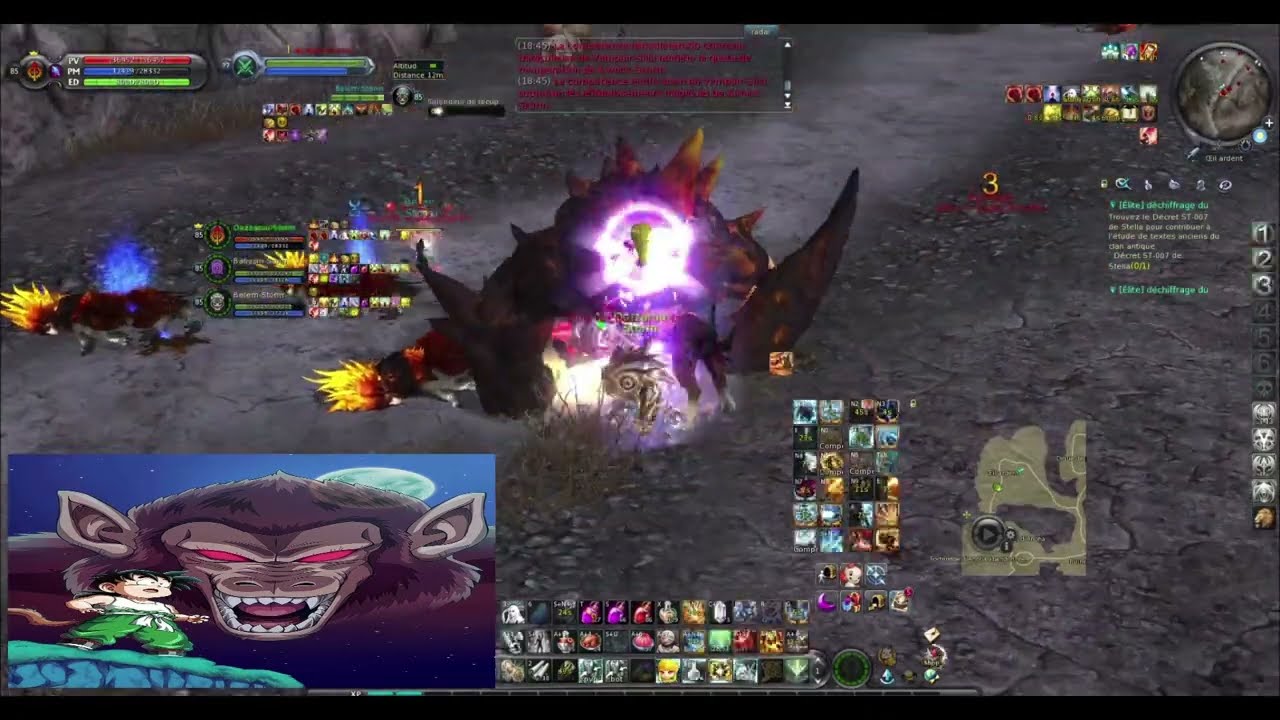 Oozaruu 8.4 group Pvp ! Wallet and top players meeting their fate !  ( kerub gear vs extrem gear )