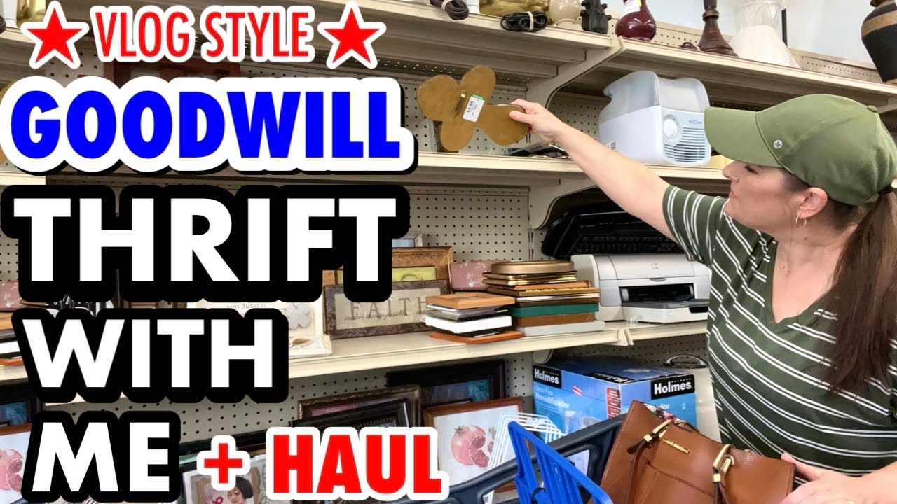 Goodwill THRIFT WITH ME + HAUL * THRIFT SHOPPING VLOG * homemade vanilla on the homestead