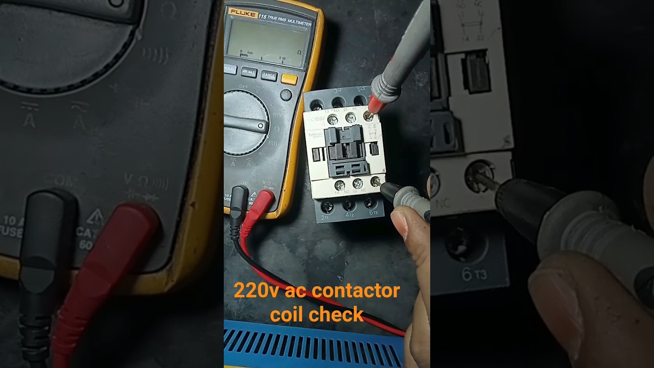 How to test coil on ac contactor#how to #electrical #contactor coil #testing #schneider