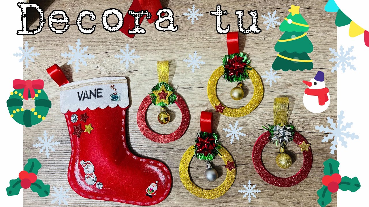 Decora tu Árbol Navideño con goma eva🎄