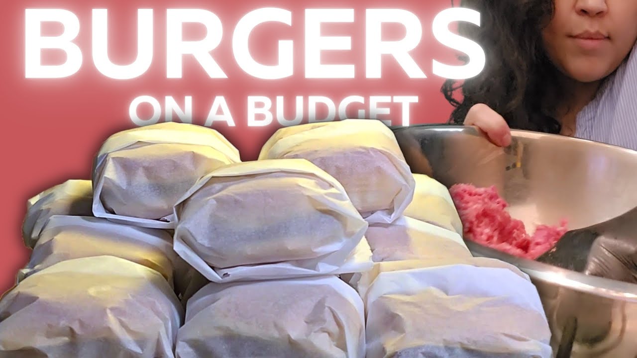 Freezer prep cheeseburgers at home to save money + Easy COSTCO dinner idea💡